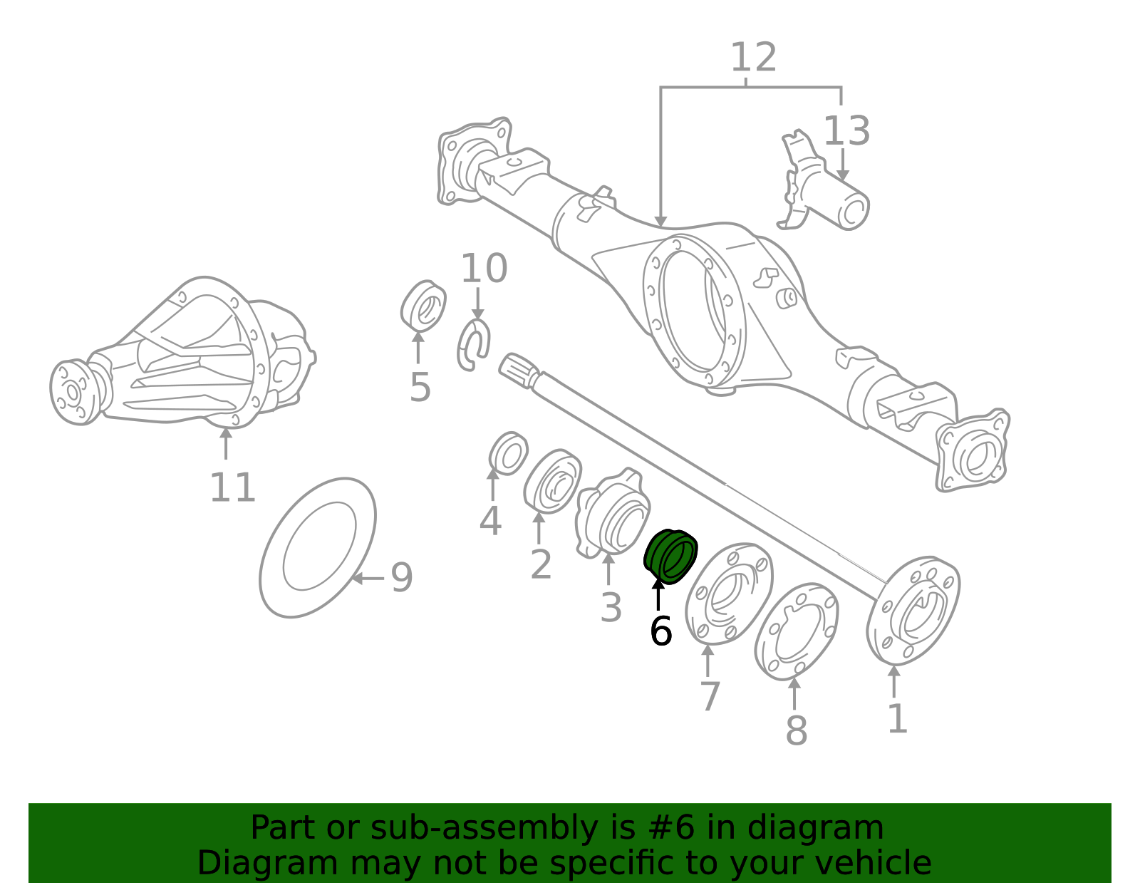 1998-2006 Toyota Drive Axle Shaft Seal (Left, Right, Rear) 90313