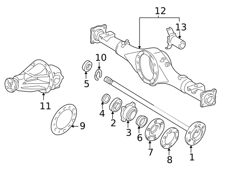 Axle & Differential for 2006 Toyota Tundra #0