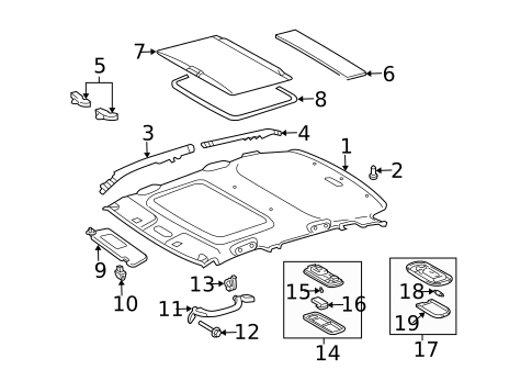 Interior Trim - Roof for 2006 Scion xA #0