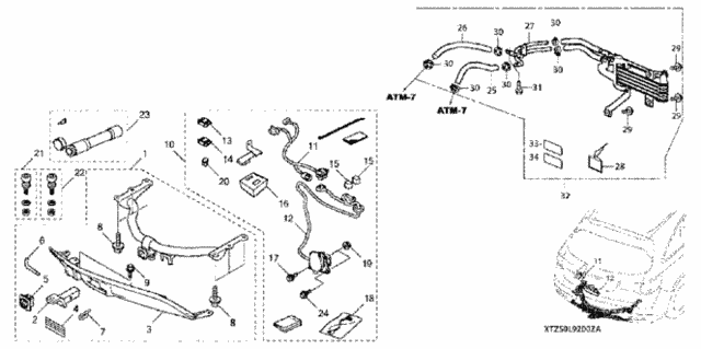 Trailer Hitch - Wire Harness - Ball - Locking Pin for 2019 Acura MDX #0