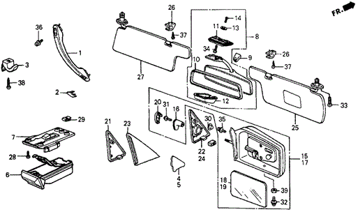 Interior Accessories - Door Mirror for 1985 Honda Civic #0