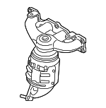 285102G110 - Exhaust: Mnfd W/Converter for Kia: Forte, Forte Koup, Rondo Image