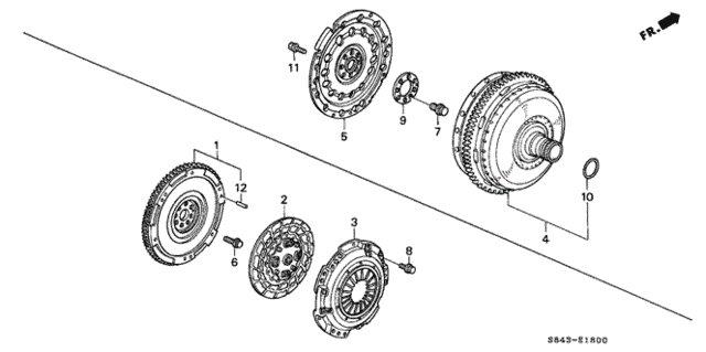 Clutch - Torque Converter for 2002 Honda Accord #0