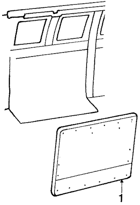 Interior Trim - Side Door for 1991 Ford E-350 Econoline #0