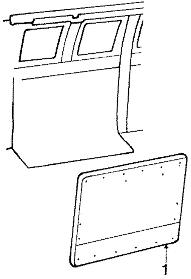E9UZ1227411AEB - Body: Trim Panel for Ford: E-150 Econoline, E-150 Econoline Club Wagon, E-250 Econoline, E-250 Econoline Club Wagon, E-350 Econoline, E-350 Econoline Club Wagon Image