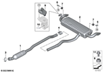 18305A0D905 - : Bracket, Rear Muffler Right for Mini Image