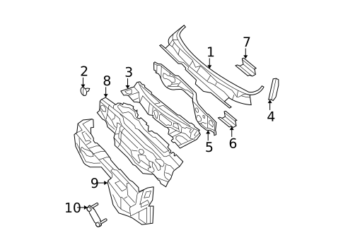 Cowl for 2010 Dodge Ram 1500 #1