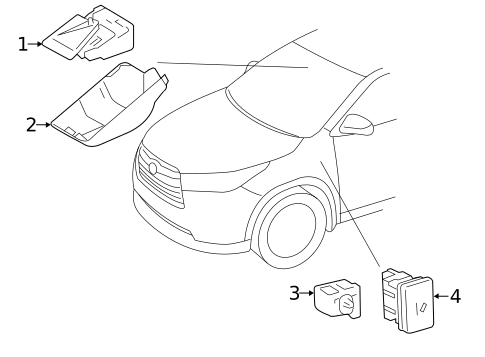 Electrical Components for 2019 Toyota Highlander #1