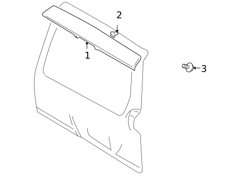 Rear Spoiler for 2004 Suzuki Grand Vitara #0