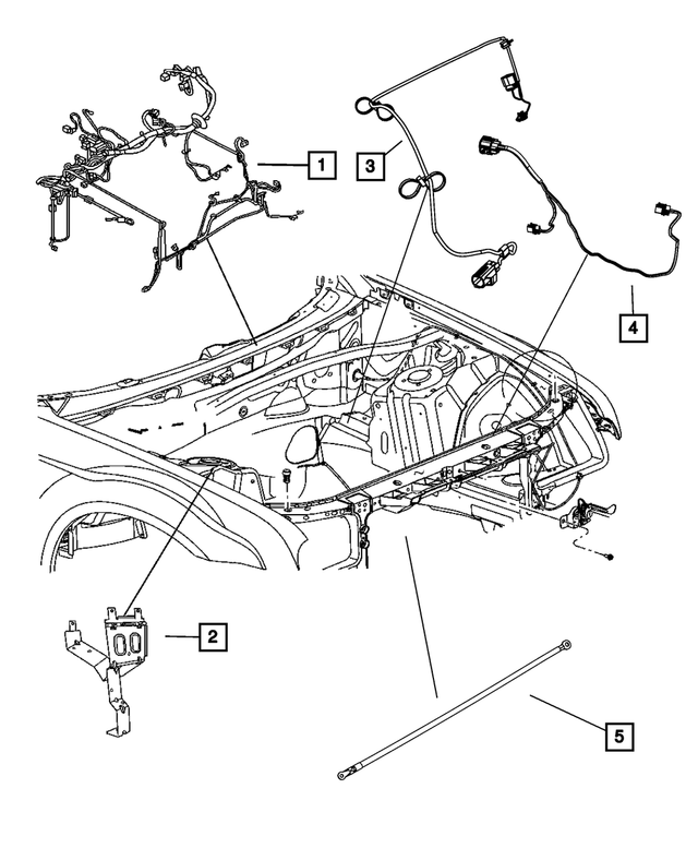 « 68065202AC –  : Projecteur/tablier Cablage pour Mopar Image »