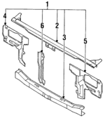 6251060A00 - Cooling System: Tie Bar for Nissan: Sentra Image