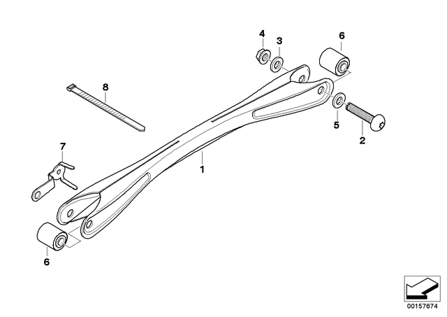 33177681063 - : Black Rod - L=415Mm for BMW-Motorrad Image