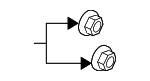 92152035 - Body: Inner Bracket Nut for Saab Image