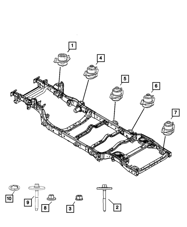 « 6101782 – Frame, Bumper and Fascia : Couvercle Rond à Fermeture Par Pression Avec Dents Coupelle D’appui Du Ressort pour Mopar Image »
