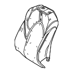 715510E150 - Body: Seat Back Pad for Toyota: Grand Highlander, Highlander Image