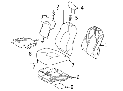 Heated Seats for 2021 Toyota Highlander #3