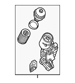11421713838 - Engine: Oil Filter Housing for BMW Image