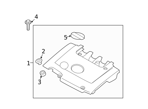 Engine Appearance Cover for 2011 Nissan Maxima #0