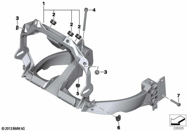 7129905554 - Engine: Isa Screw with Washer - M6X70-U0-8.8 for BMW-Motorrad Image
