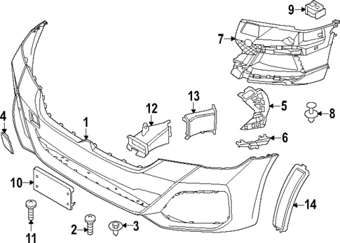 Bumper & Components - Front for 2023 BMW 530i xDrive #4
