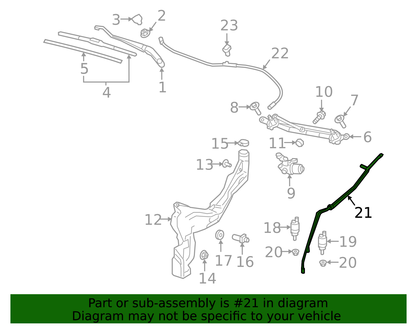 85530681 - High-Quality Washer Hose for 2018-2024 GM | AutoNation Parts