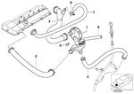 11727545323 - : Vacuum Hose Black for BMW Image