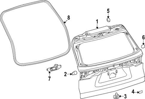 Gate & Hardware for 2025 Toyota Grand Highlander #0