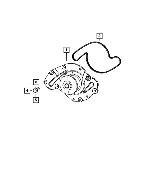 Water Pump and Related Parts for 2008 Chrysler Pacifica #1