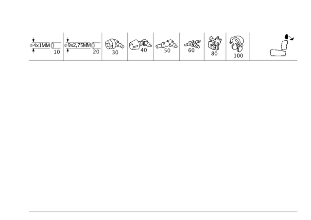 1581435 - Vacuum System/Hydraulic System: Piping for Mercedes-Benz: 180C, 190, 190D, 190E, 200, 200D, 220, 220D, 230, 240D, 250C, 260E, 280, 280C, 280CE, 280E, 280S, 280SE, 280SEL, 300CE, 300D, 300E, 300SD, 300SE, 300SEL, 300SL, 300TD, 300TE, 350SL, 380SE, 380SEC, 380SEL, 380SL, 380SLC, 400E, 400SE, 400SEL, 450SE, 450SEL, 450SL, 450SLC, 500E, 500SEC, 500SEL, 500SL, 560SEC, 560SEL, 560SL, 600, 600SEL, 600SL, C220, C230, C240, C280, C32 AMG, C320, C350, C43 AMG, C55 AMG, CL500, CL55 AMG, CLK320, CLK350, CLK430, CLK500, CLK55 AMG, CLK550, CLK63 AMG, E420, E430, S420, S430, S55 AMG, SL320, SL500, SL55 AMG, SL550, SL600, SL63 AMG, SL65 AMG, SLK230, SLK320 Image image