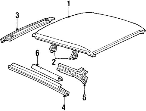 Roof for 1985 Ford Escort #1