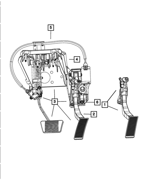 Accelerator Pedal for 2009 Chrysler Aspen #0
