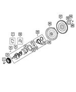 5038113AD - 6.2L Gas; Engine: Flywheel for Mopar Image