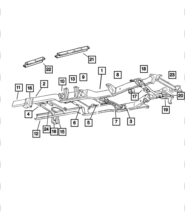 5017109AA - Frames and Bumpers: Spring Bracket, Front for Mopar Image