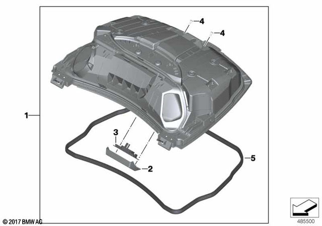 46548557712 - Frame and Mounting Parts: Top Case Cover -  for BMW-Motorrad Image