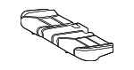 7150306251 - Body: Seat Cushion Pad for Lexus: ES300h, ES350 Image