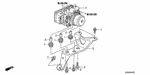 57102SDA003 - Chassis: BOLT, MOUNTING for Honda Image