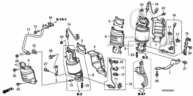 Converter (2) for 2012 Acura MDX #0