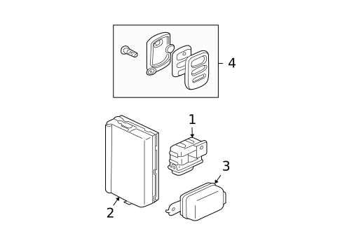 Anti-Theft Components for 2002 Mitsubishi Eclipse #0