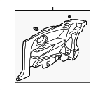 83780S6MA01ZB - Body: Lower Quarter Trim for Acura Image