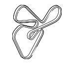 2521225000 - Cooling System: Serpentine Belt for Kia Image