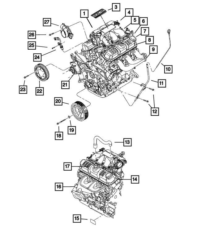 « 4648919AA – Engine 3.8L Six Cylinder : Embleme pour Mopar Image »