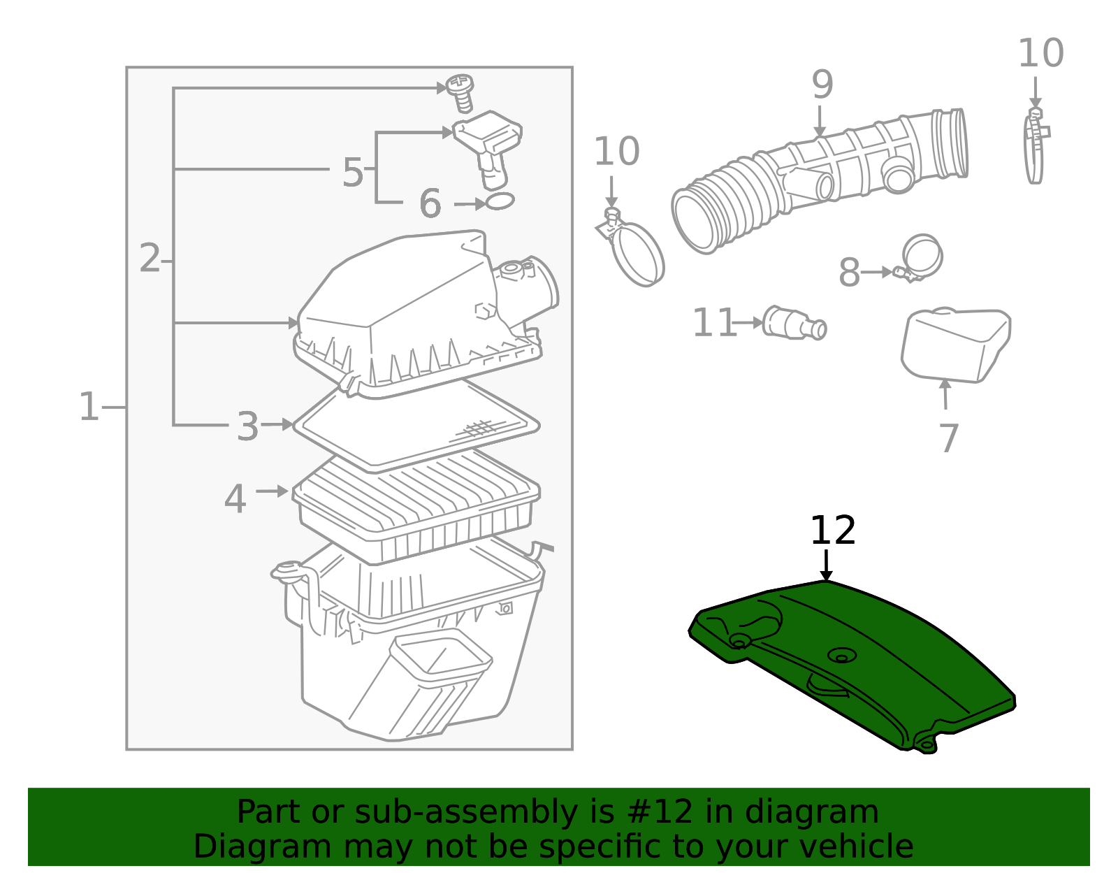 2006-2007 Lexus Engine Air Intake Hose 17751-31070 | OEM Parts Online