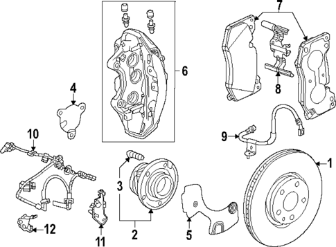 Brake Components for 2024 Chevrolet Corvette #0