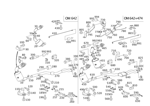 Exhaust System for Six-Cylinder Diesel Vehicles for 2009 Mercedes-Benz E320 #0