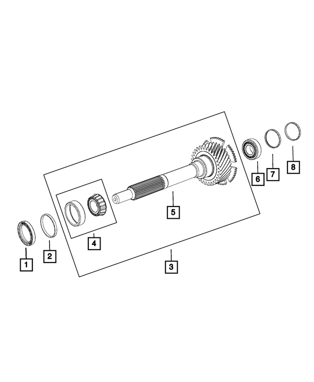 68056415AA - Transmission: Input Shaft Seal for Mopar Image image