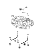 68455206AA - Fuel and Accelerator Pedal: Fuel Tank Strap for Mopar Image image