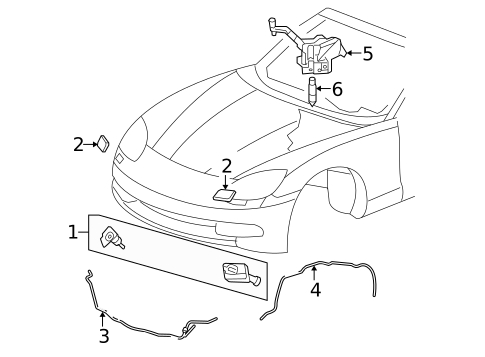 Washer Components for 2010 Chevrolet Corvette #0