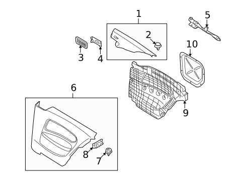 Interior Trim - Quarter Panels for 2011 BMW 1 Series M #0