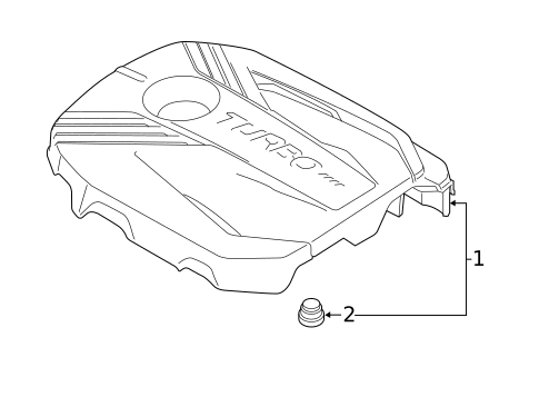 Engine Appearance Cover for 2022 Kia Forte #0