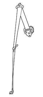 6UB27TX7AB - : 3rd Row Outer Seat Belt for Mopar Image